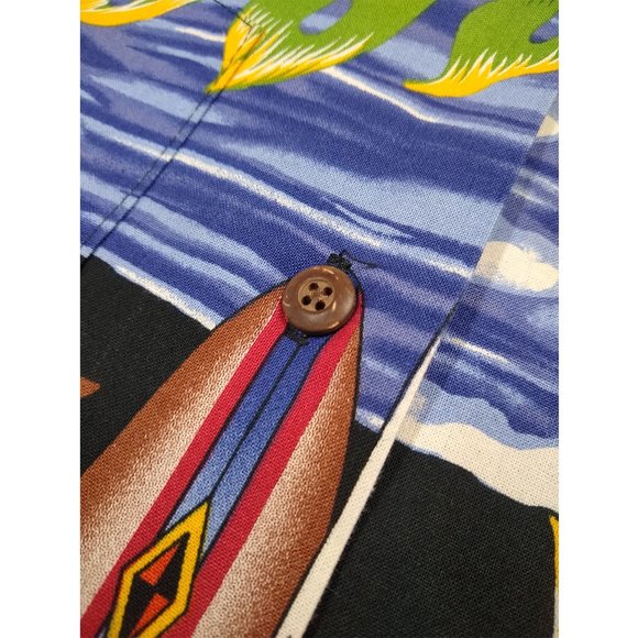 Vintage Hotrod Classic Car Men's HAWAIIAN SHIRT Styled by RJC Made in Hawaii L - Picture 5 of 12